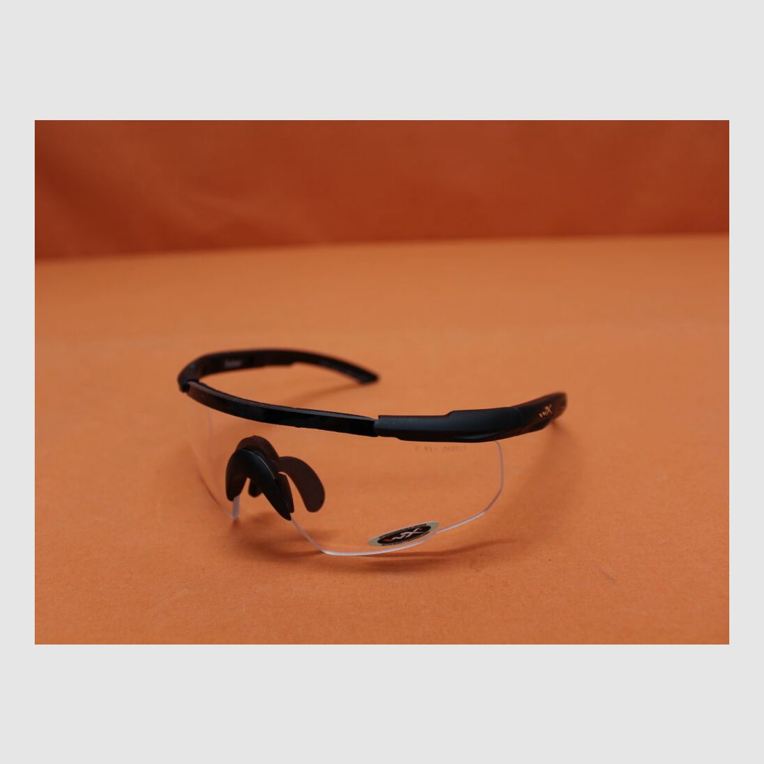 Wiley Wiley X Schutzbrille SABER Advanced clear/ farblos Gestell: schwarz/ matt, incl. Sportband.