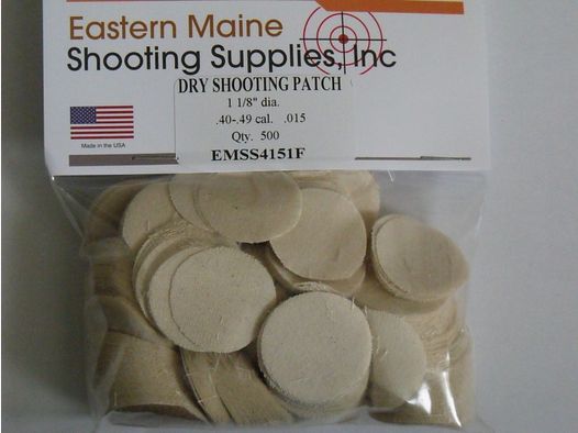 500 Schusspflaster von "Eastern Maine".40 - .49 cal.