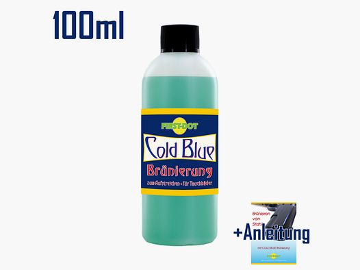 Brünierung COLD BLUE --> "DIE Brünierung" für Stahl in der 100 ml Flasche!        ->NEU & TOP!<-