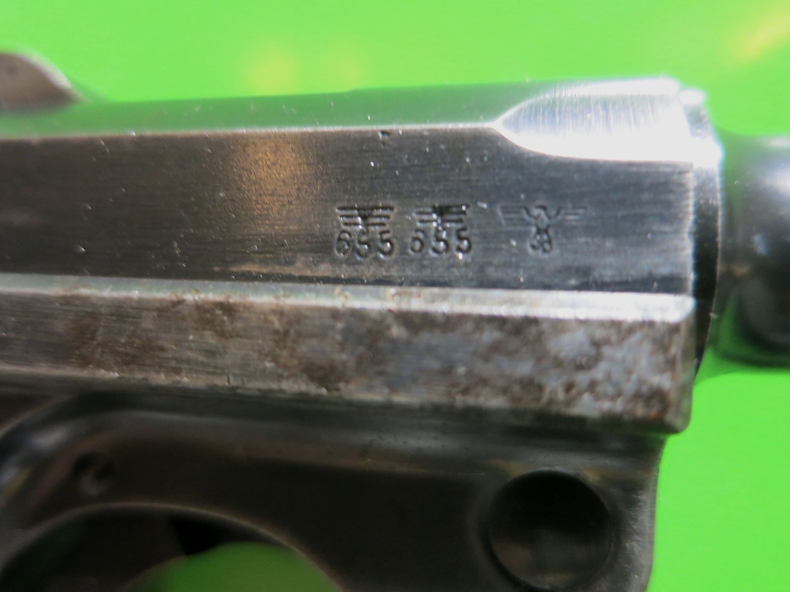 Duitse wapens- en munitiefabrieken (DWM) 1939, Pistool 08 P08, 9 mm Luger, WaA 655 +Adler,  WO2     #67-