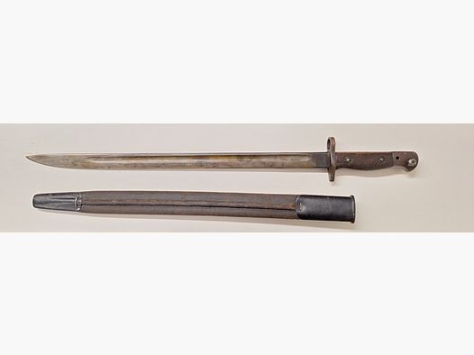Wilkinson 1907 Pattern Bajonett Leder Scheide in Arsenalfett Seitengewehr