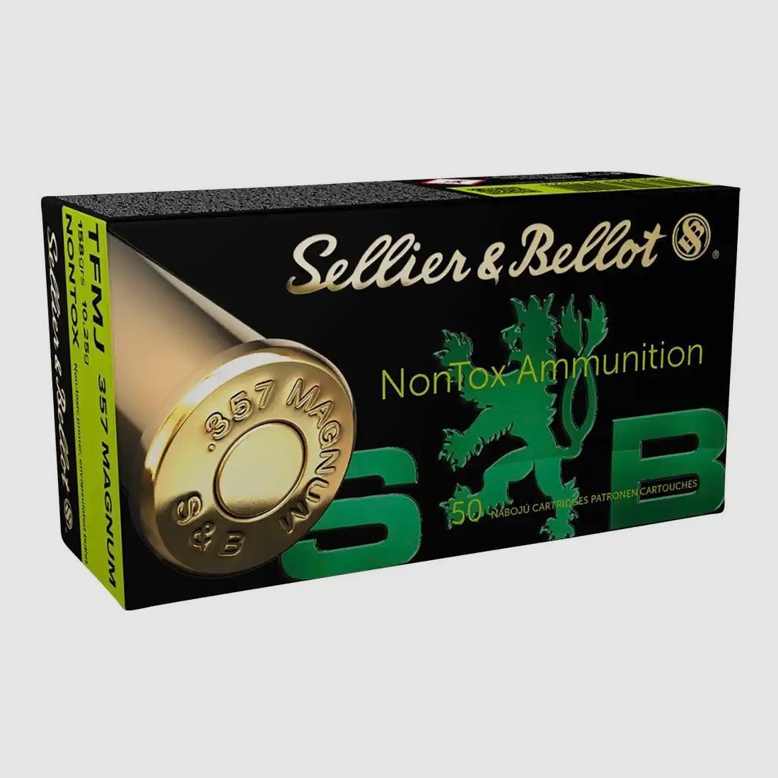 .357 Mag. TFMJ NonTox 10,2g/158grs. Sellier & Bellot