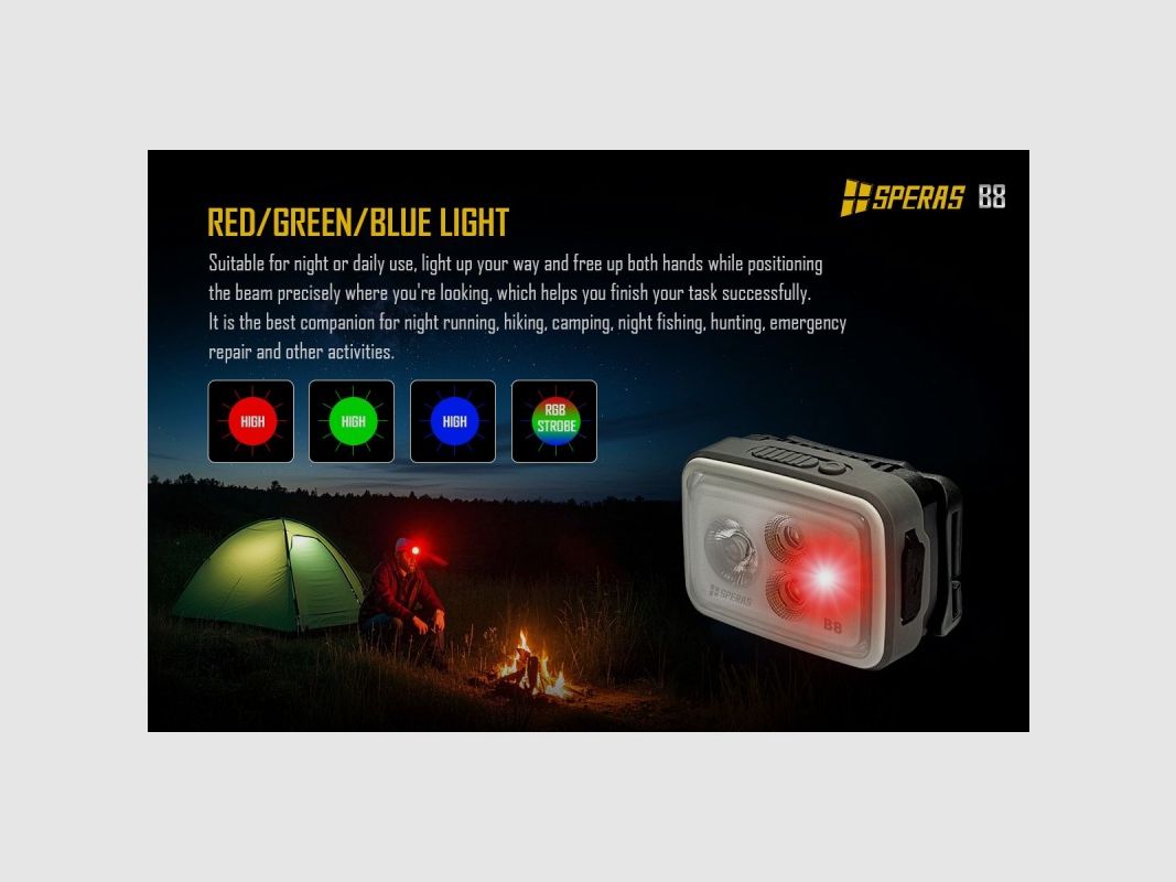 HEADLAMP CON LUCE FRONTALE, immagine 8 di 9