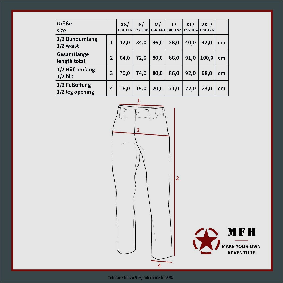 MFH US BDU Tarnhose Kinder 122/128 Woodland
