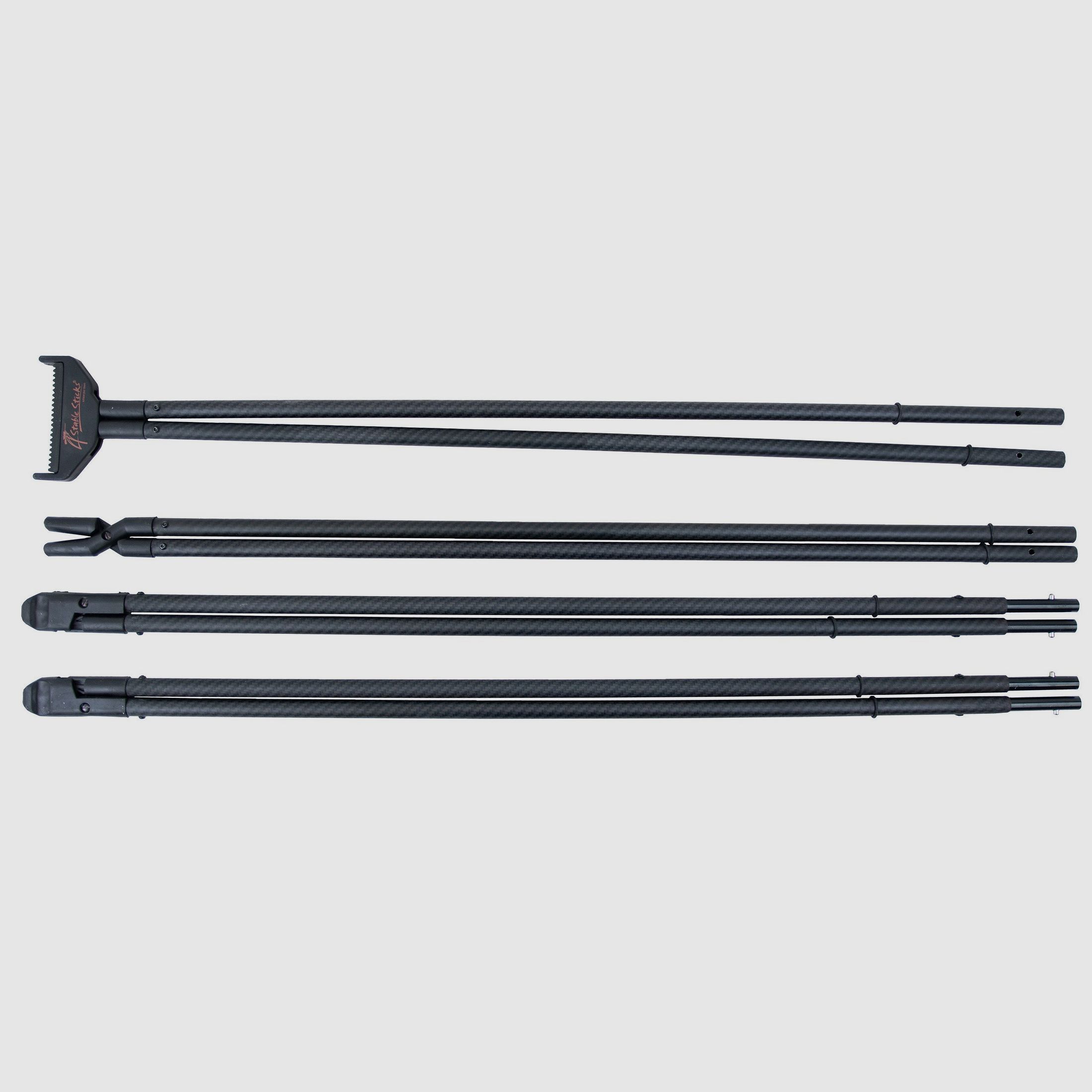 4 Stable Sticks Zielstock Bush Essential Black