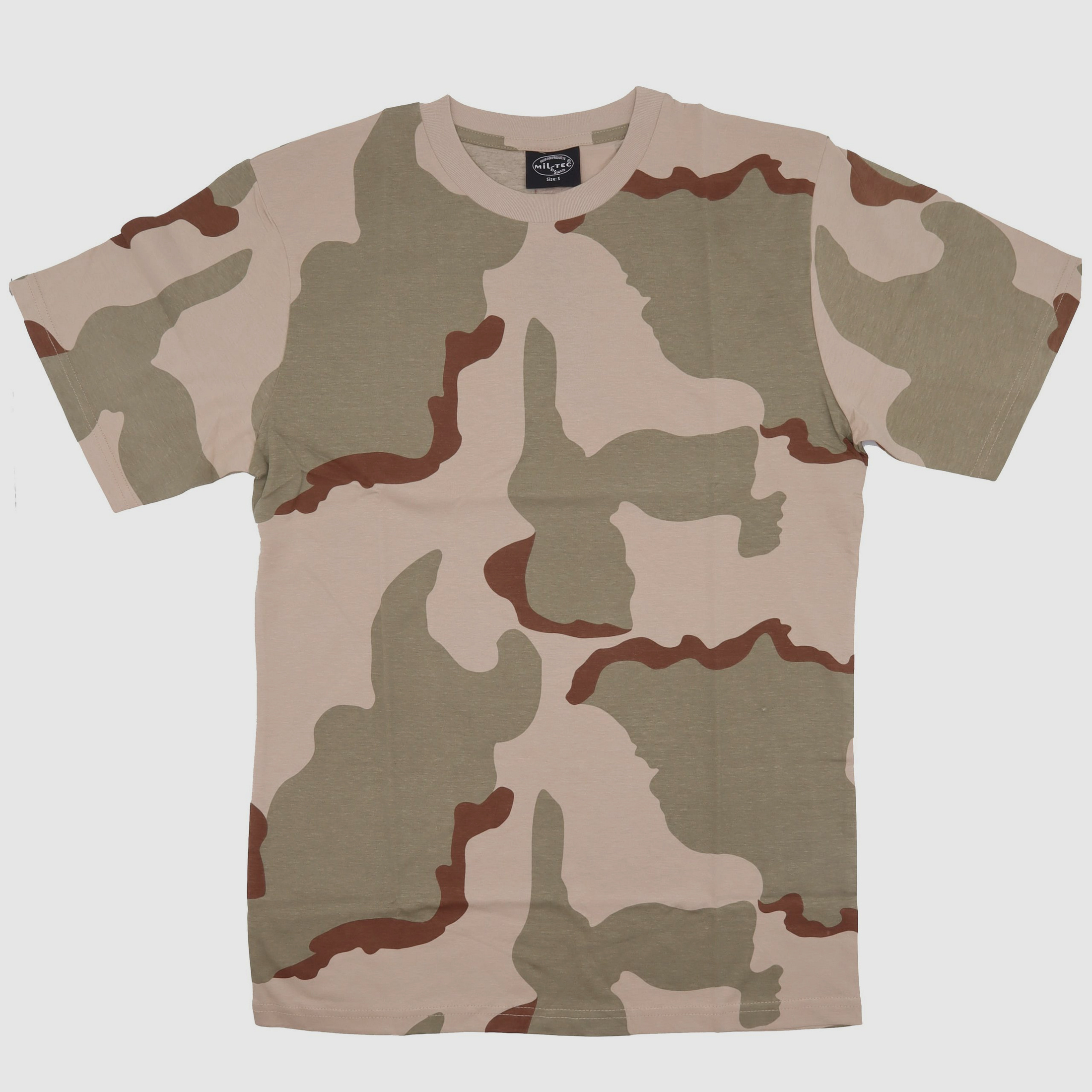 Mil-Tec T-Shirt 3-COL Desert Tarn - M