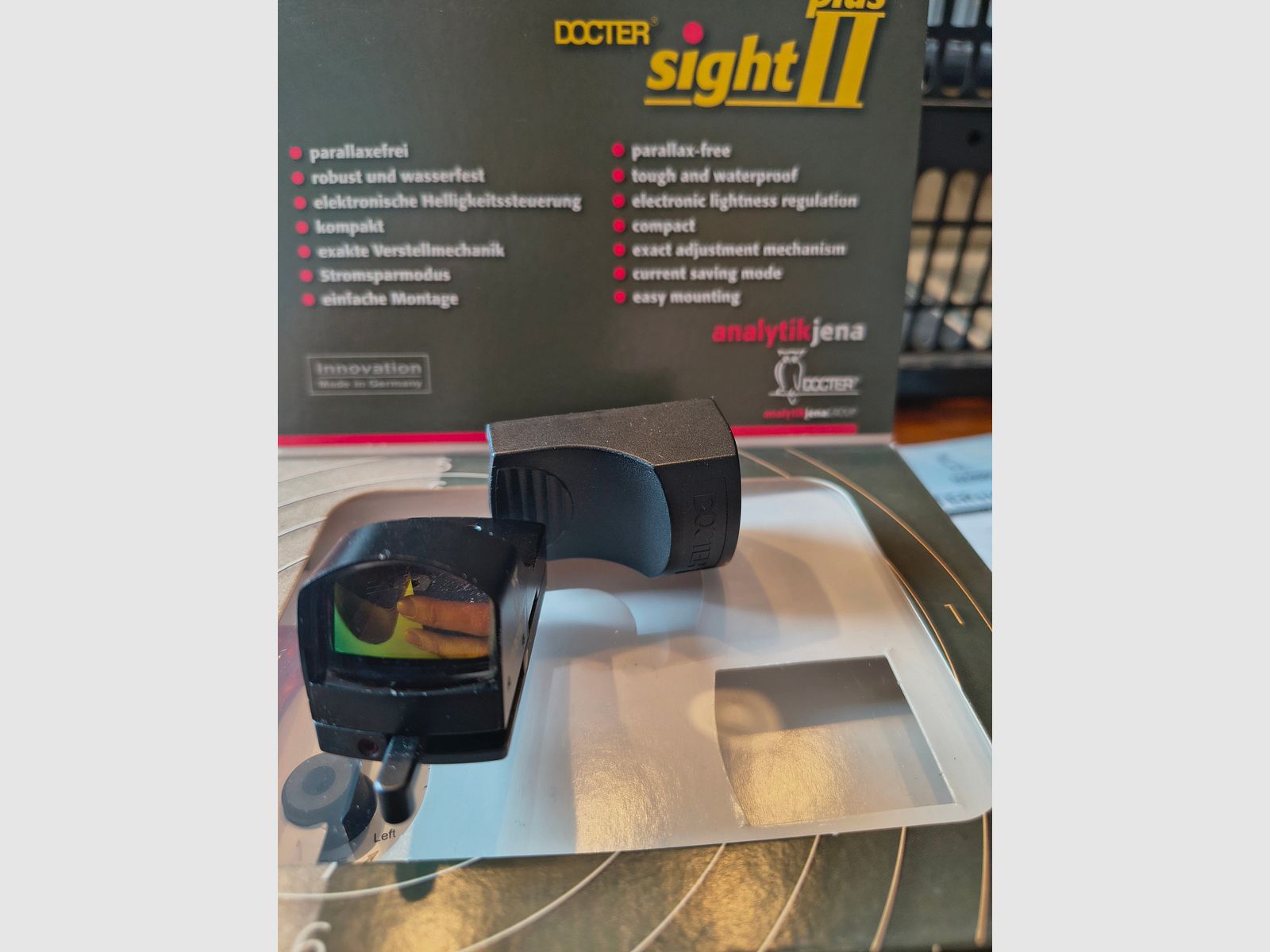 Red dot reflex sight Docter sight D 3.5 MOA with MAK click swivel mount