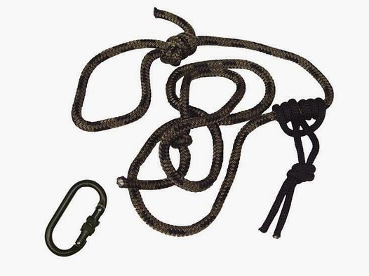 Summit safety rope with carabiner