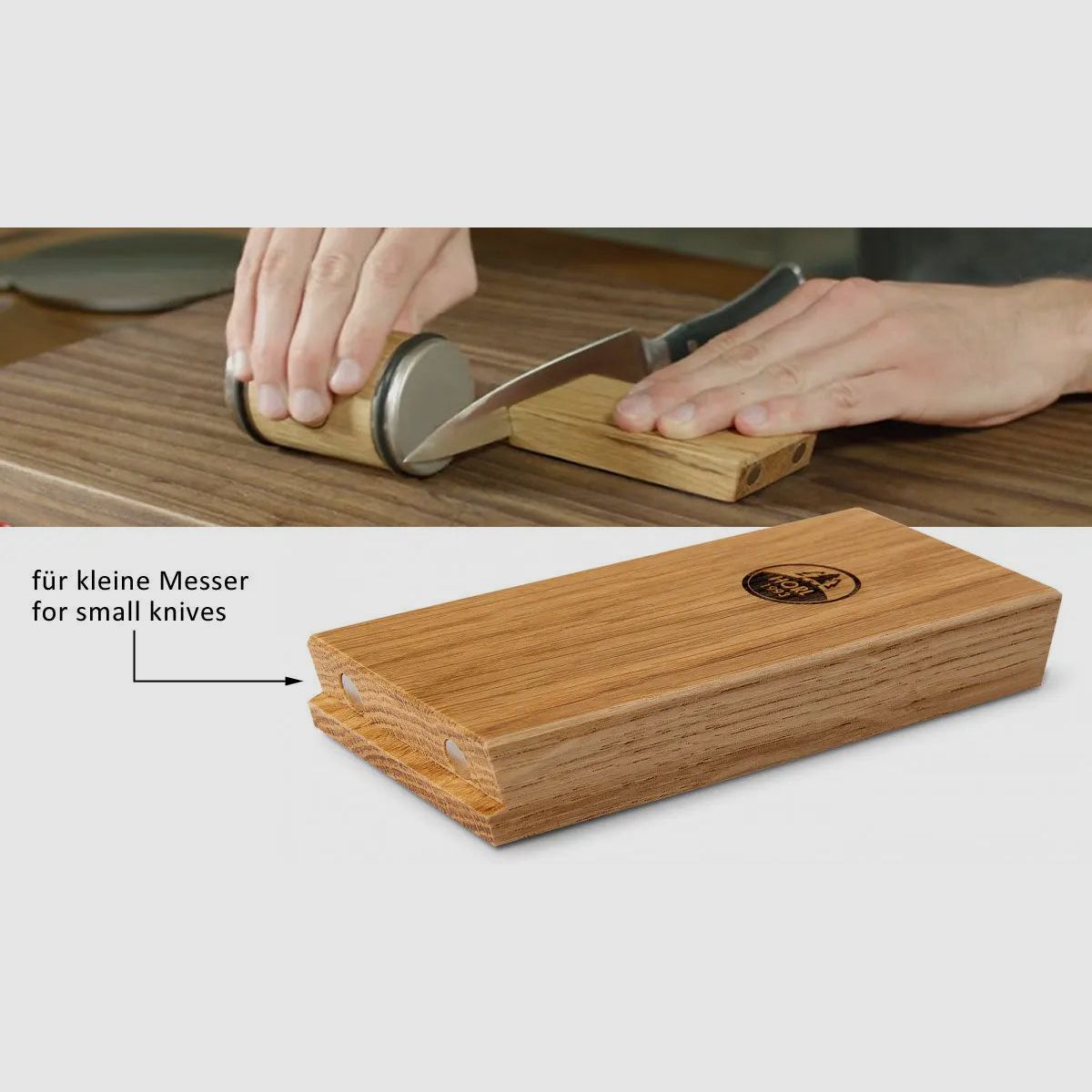 HORL Rollschleifer Eiche & Magnetschleiflehre (RSE-SET)