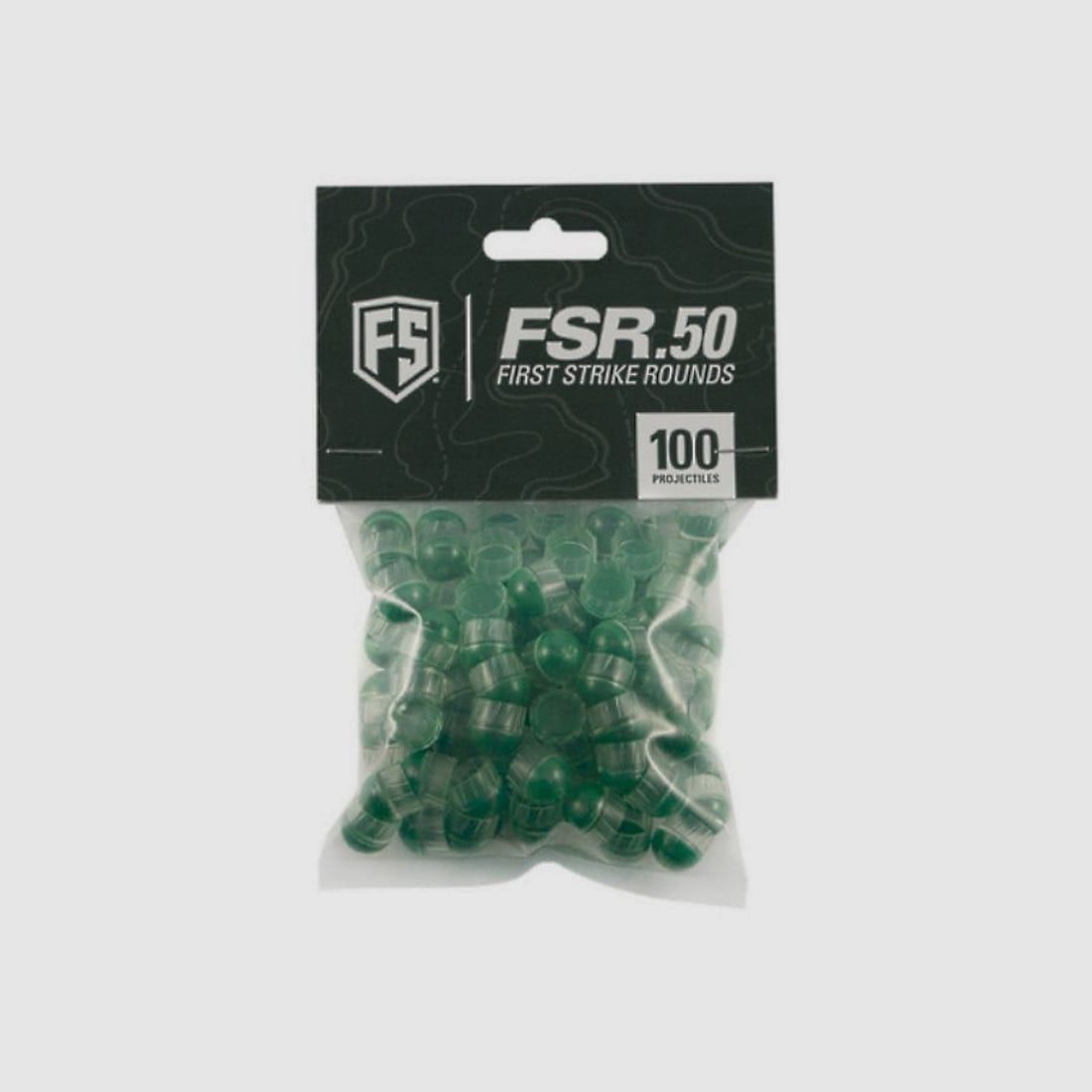 First Strike Cal. 50 Paintballs 100 Schuss (klar/grün)