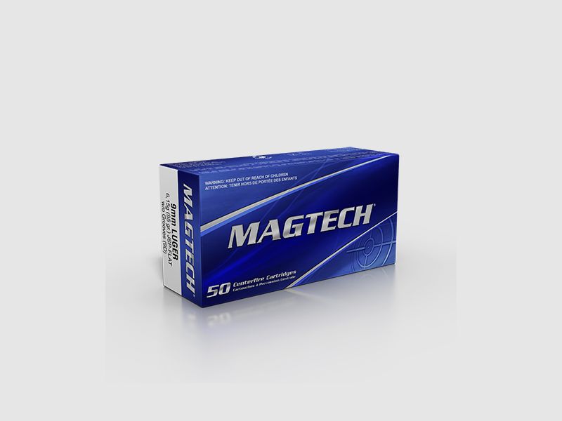 Magtech 9mm Luger 95GR JSP Flat senza scanalature 50 cartucce