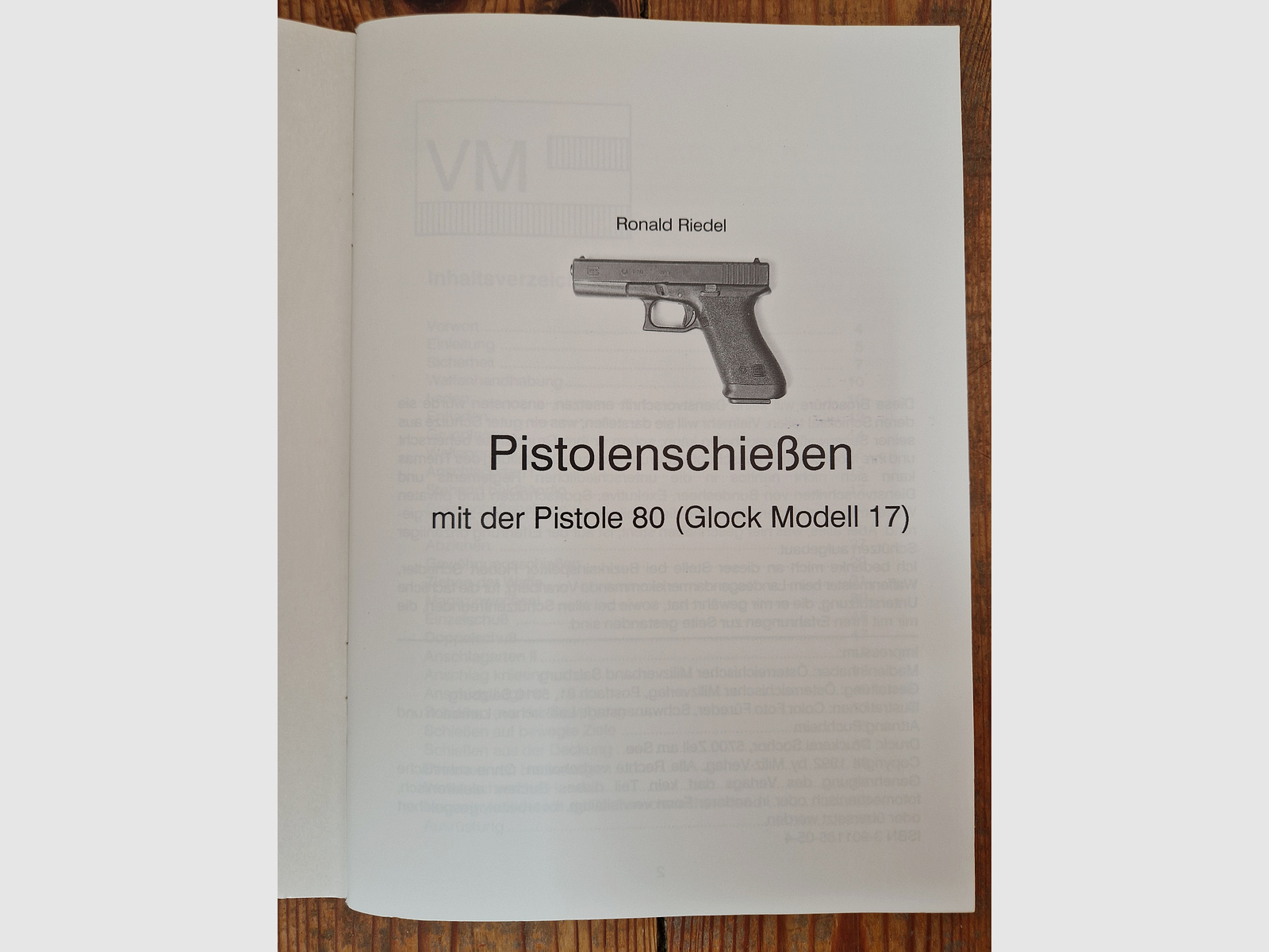 Pistolenschießen Pistole 80 Glock Modell 17 Ronald Riedel