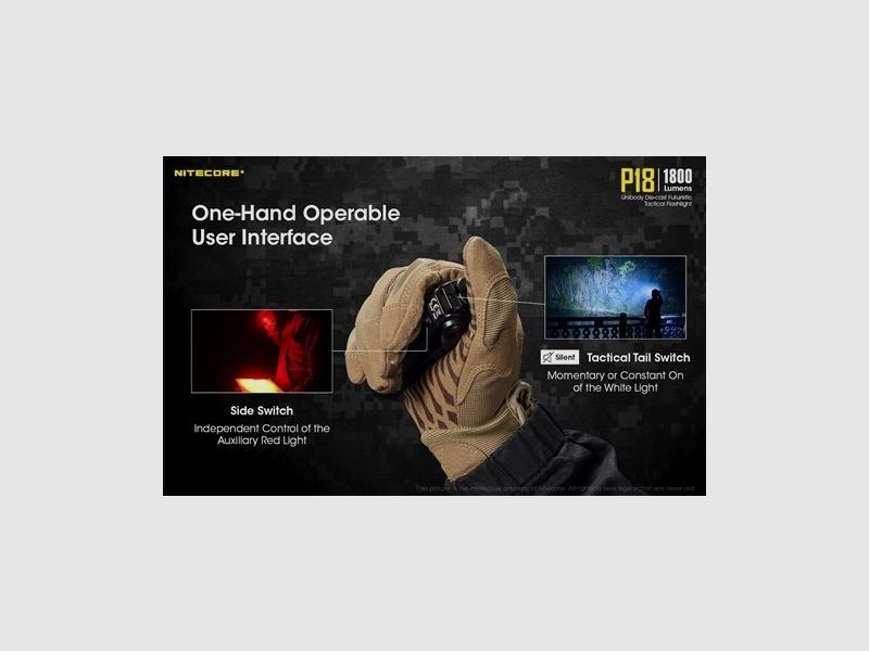 NITECORE PRECISE 18 1800 LUMEN NCP18, immagine 7 di 7