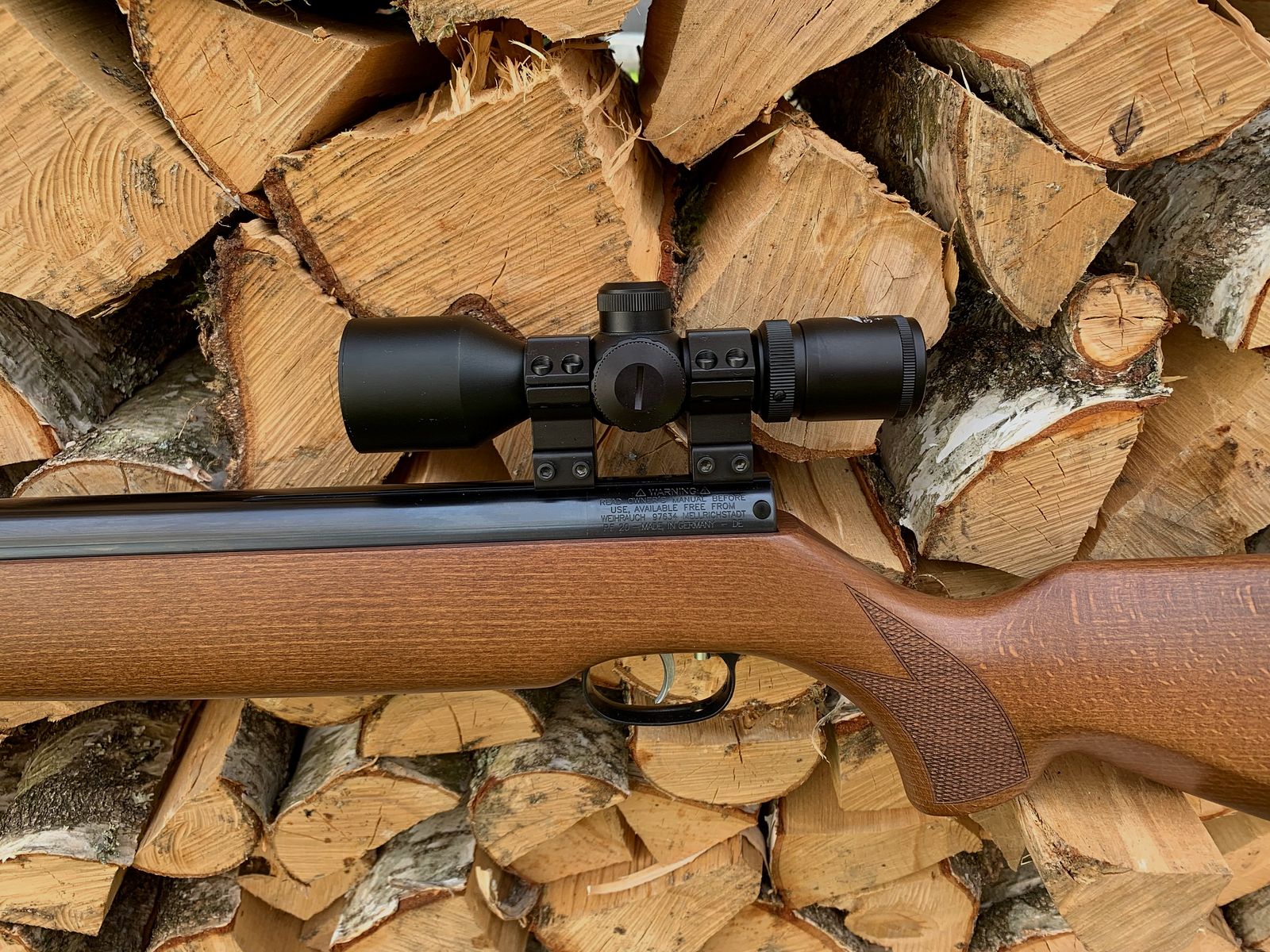 Weihrauch HW 80 K con silenziatore calibro 4,5 mm e cannocchiale 3-9x40 compatto