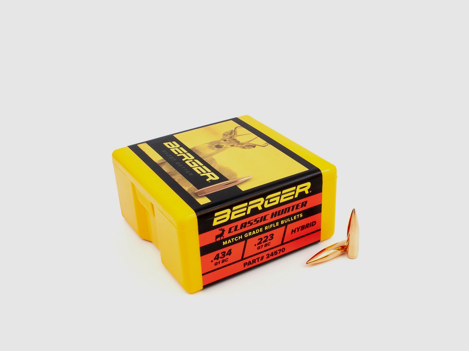 Berger Bullet 6mm/.243 Classic Hunter 95GR 100 Pieces