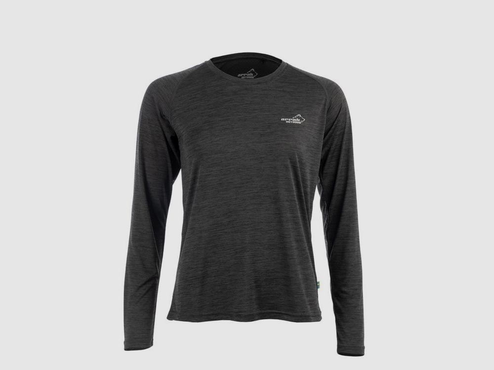Arrak Outdoor Action Maglietta Funzionale a Manica Lunga Donna Nera - 2XL