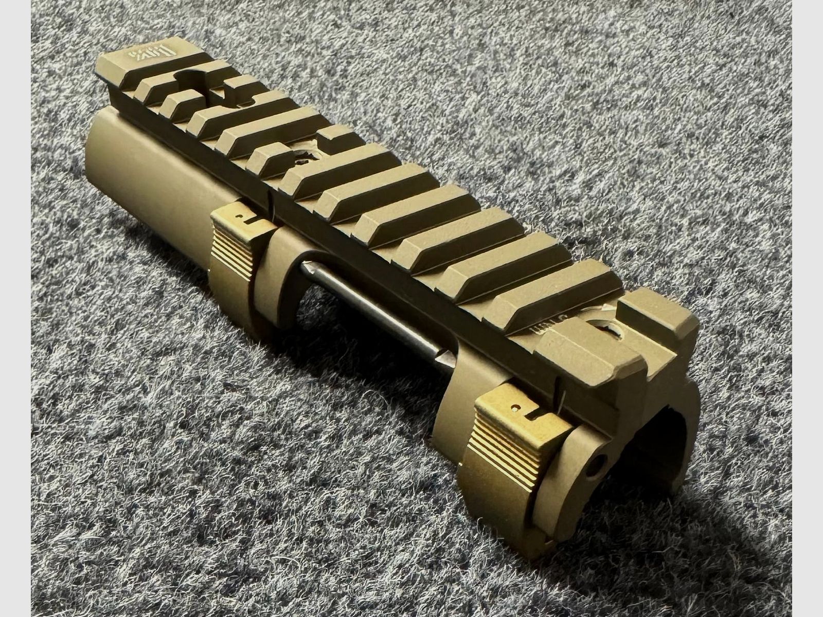 HK MP5 SP5 montaggio ottico Picatinny color sabbia/RAL8000 - NUOVO - Heckler & Koch MP5k SP5k HK94 B&T BT96 MKE T94 SAR M41/05 G3 Mr223 Mr308