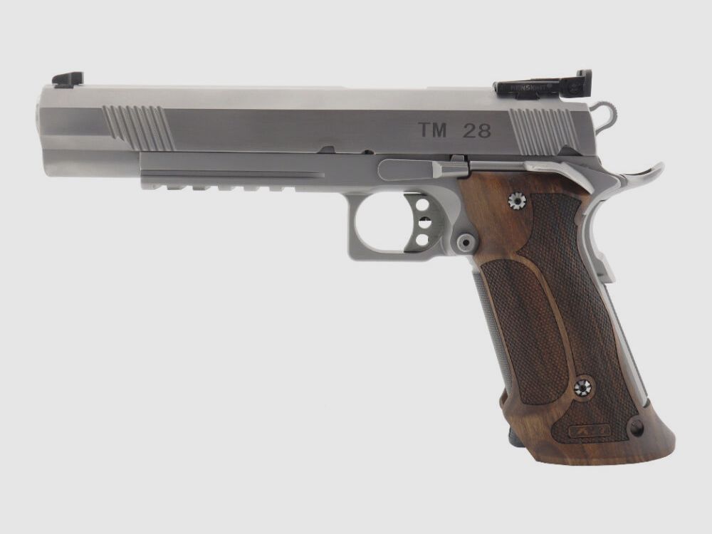 STP TM 28 6.0 con empuñadura Nill Match-German-Master y sistema intercambiable TM 6.0 9mm Luger y mira BOMAR