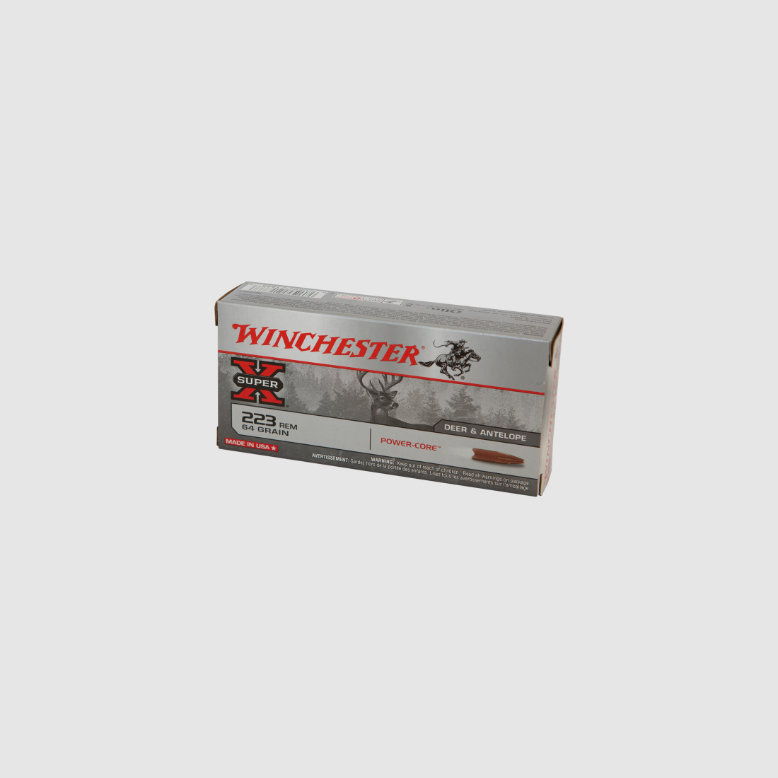 Winchester .223 Rem. 4,1g/ 64gr PowerCore – Bleifrei, Bild 2 von 2