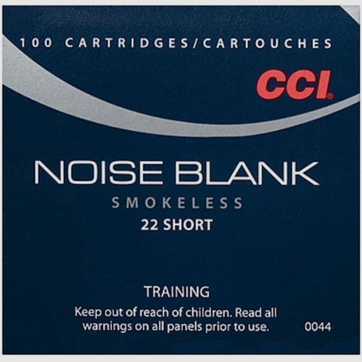 CCI Noise Blank smokeless .22 corto cartuccia 100 cartucce