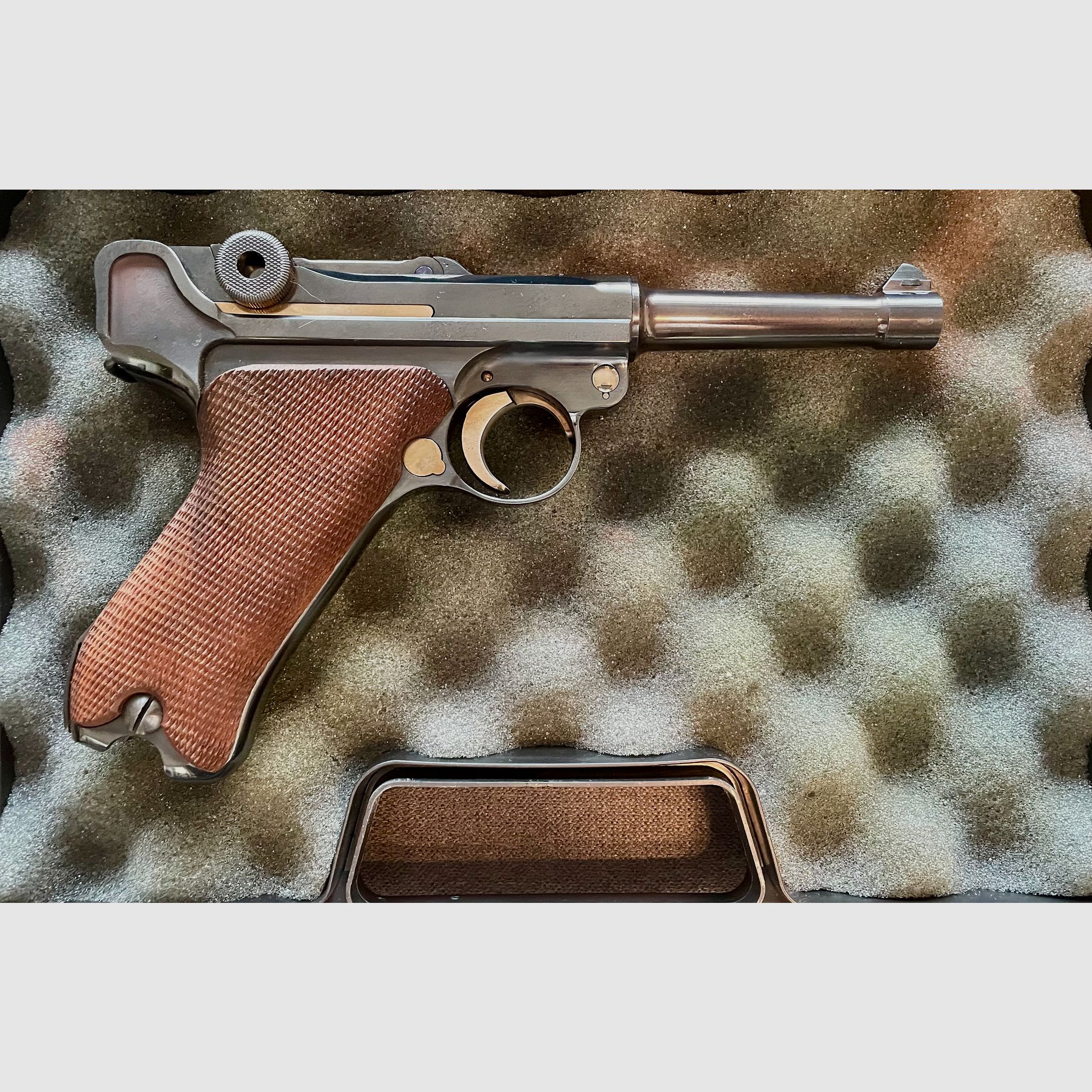 Mauser Parabellum - Luger 9mm, P-08 - Nummerngleich!