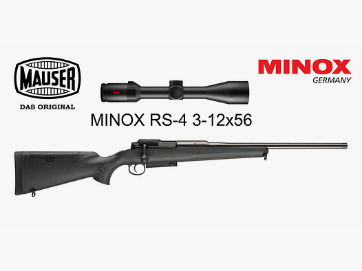 Blaser Group GmbH MAUSER 25 EXTREME Ripetitore a trazione lineare .308 Win. + MINOX RS-4 3-12x56