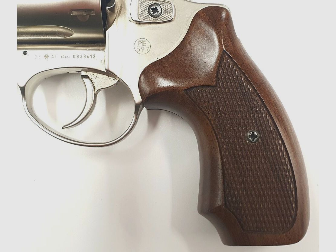 Röhm Schreckschussrevolver RG99N, Satin mit Holzgriffschalen, 9mm R.K., gebraucht