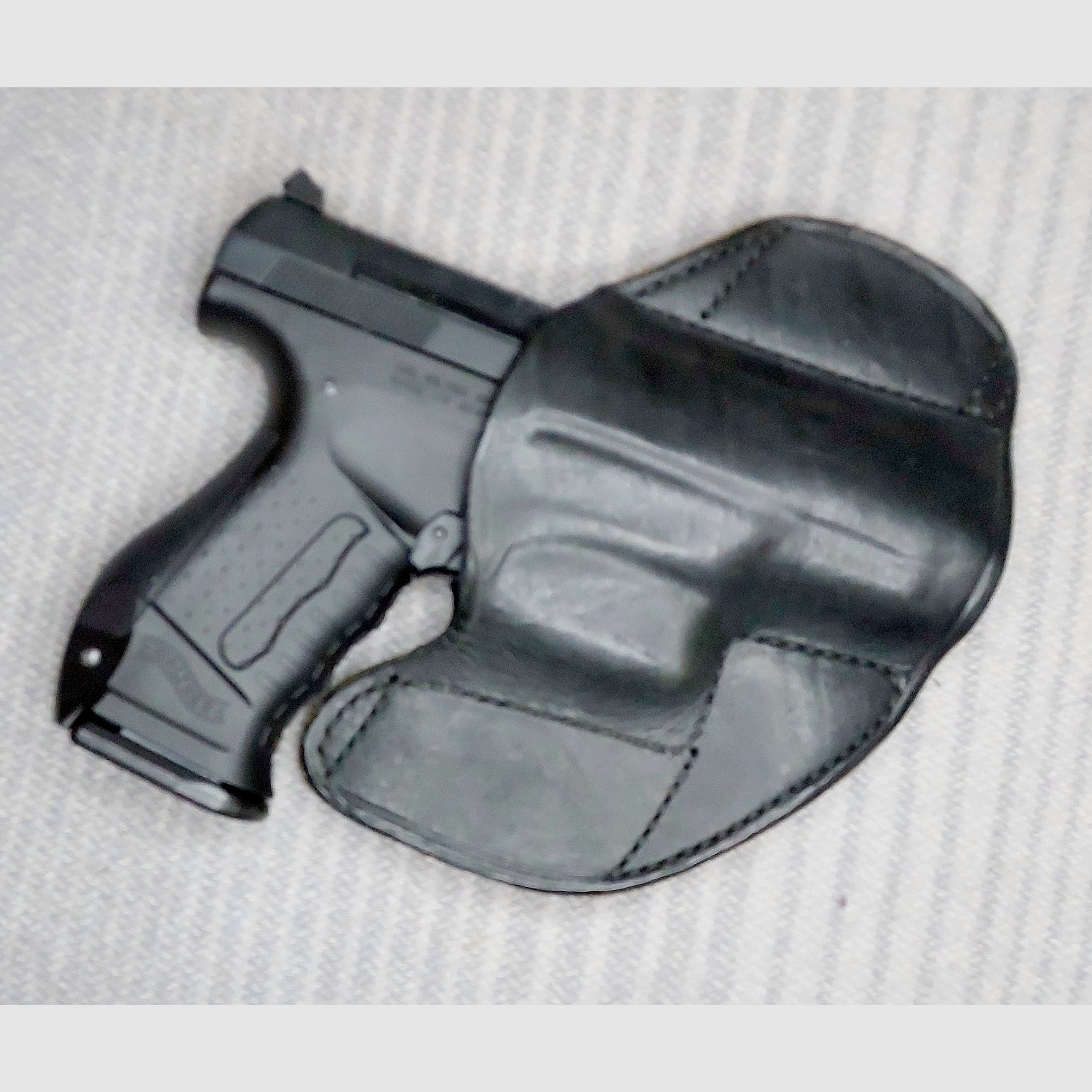 Walther P99 Schreckschuss Pistole 9mm P.A.K. (PTB 762) P 99 mit Foster Lederholster