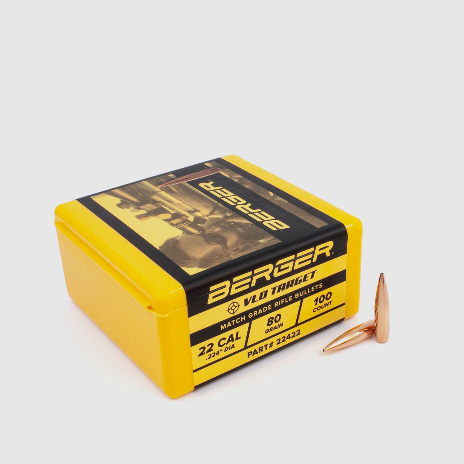 Berger Geschoss .22 VLD Target 80GR 1000 Stück