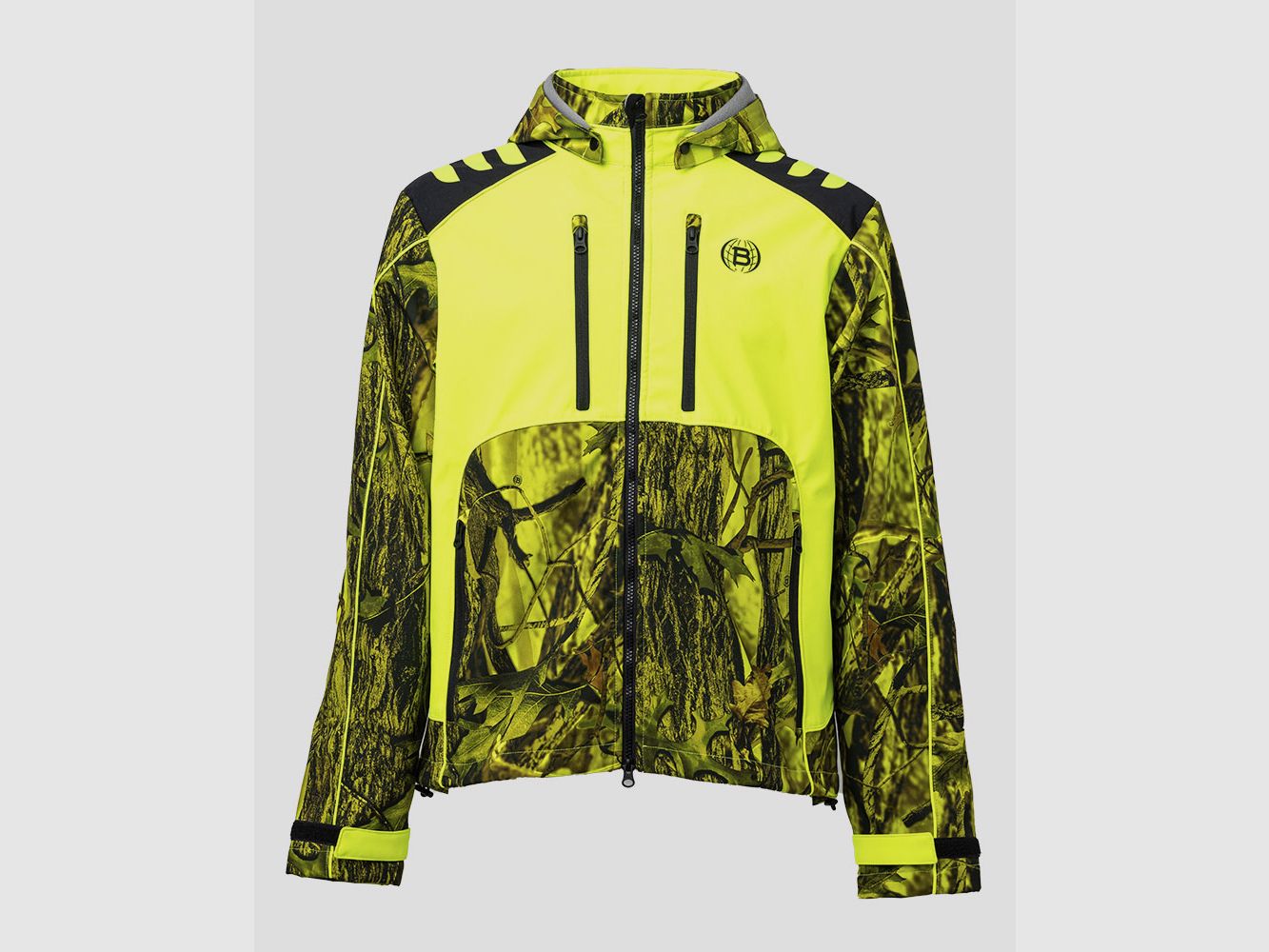 BITRABI CHAQUETA SOFTSHELL DE CAZA TIGER AMARILLO FLUO, imagen 1 de 5