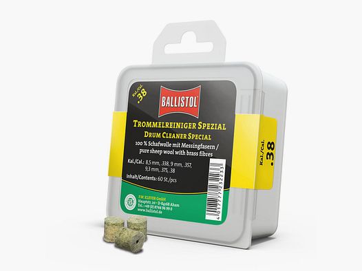 Ballistol Limpiador de Tambor de Fieltro Especial / 60 pcs. / Cal. .38