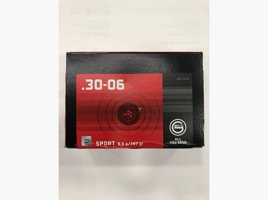 GECO PATRONEN 30-06 TARGET GR 147