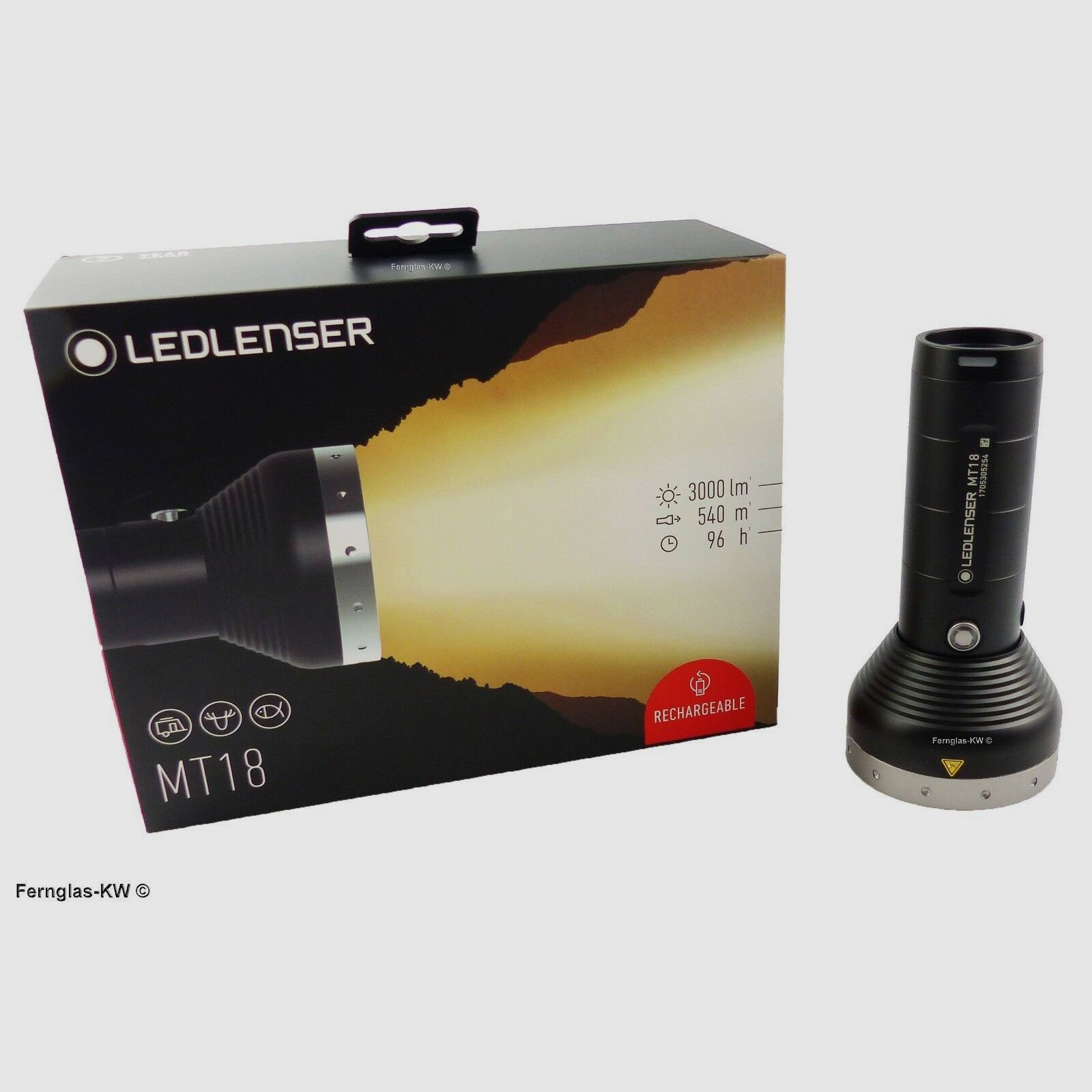 Ledlenser 500847 Geschenk Box LED Akku Taschenlampe MT18 Leuchtkraft 3000 Lumen