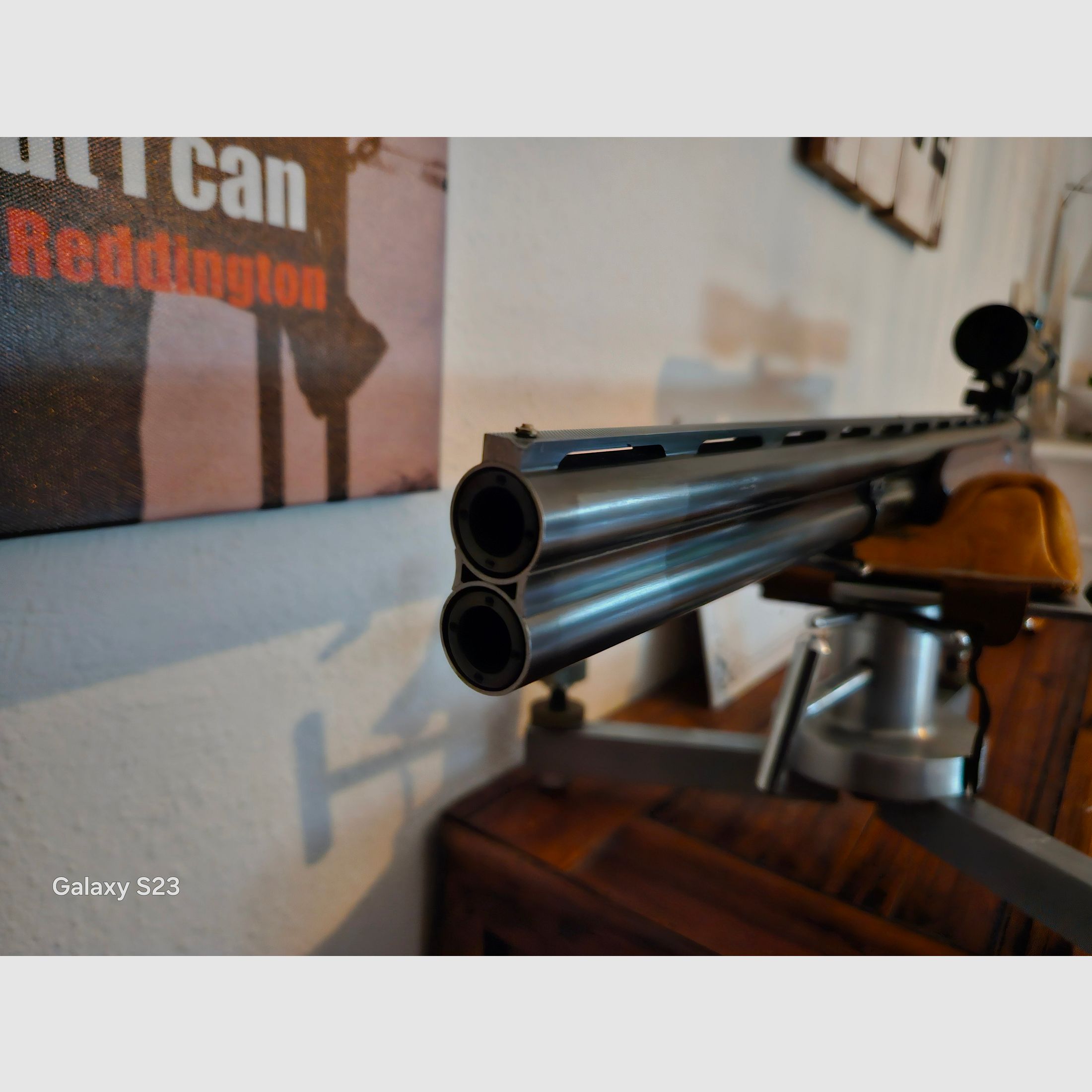 Over-and-under shotgun with interchangeable barrels in 45/70 - also trade for watch!