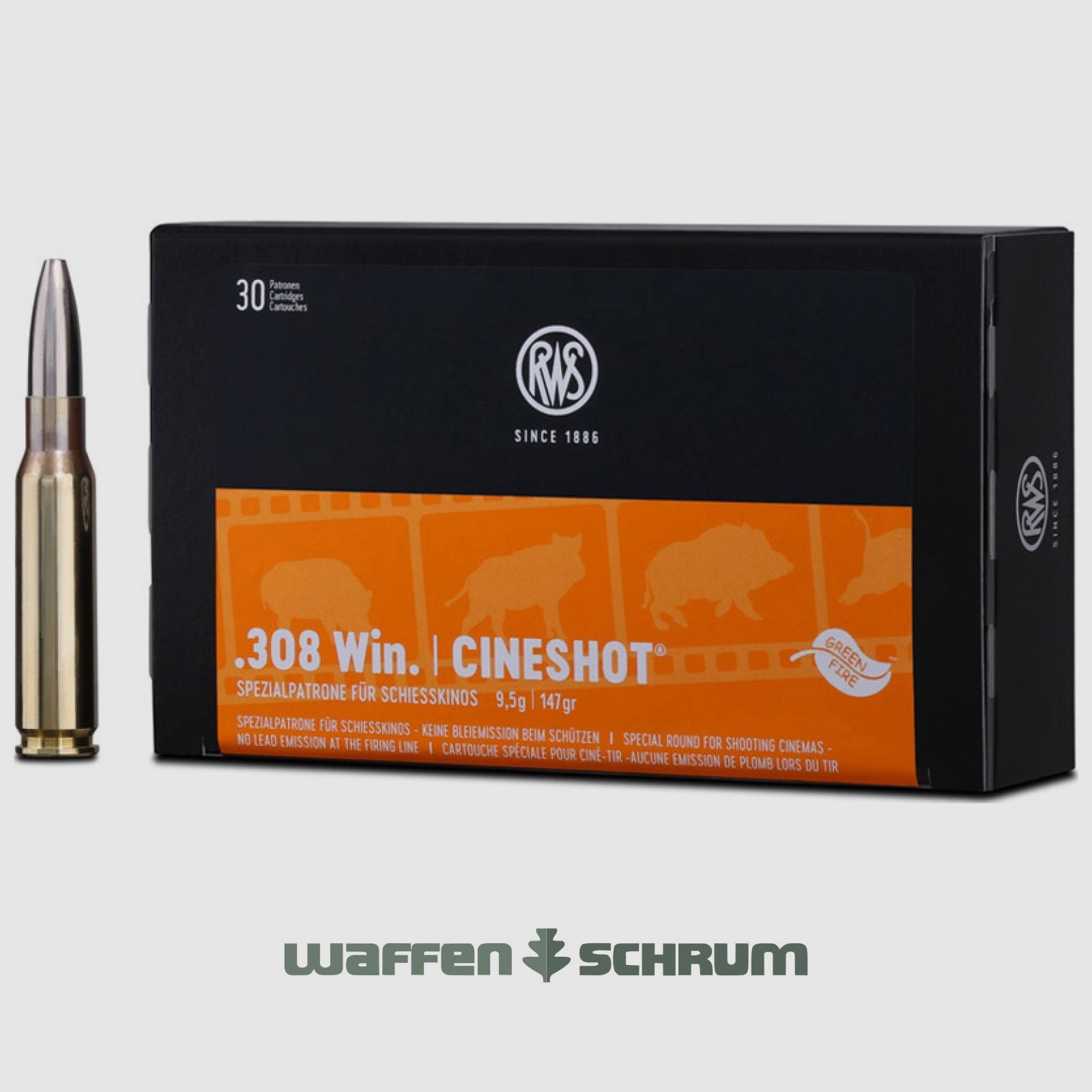 RWS Cineshot 9,5g - 147gr .308Win 30er Pck.