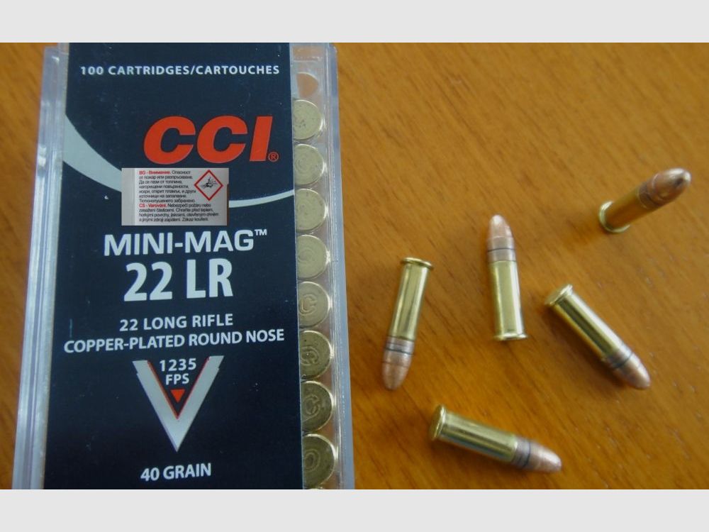 .CCI 50 Stück Patronen von CCI, .22 WMR .40 grs.