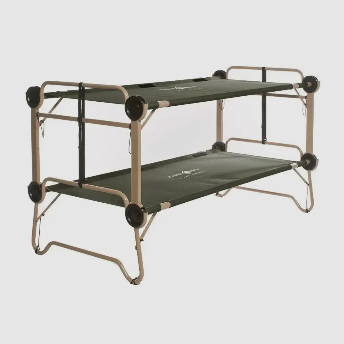 Disc-O-Bed Disc-O-Bed Lit de Camp Arm-O-Bunk avec Poches Latérales Olive
