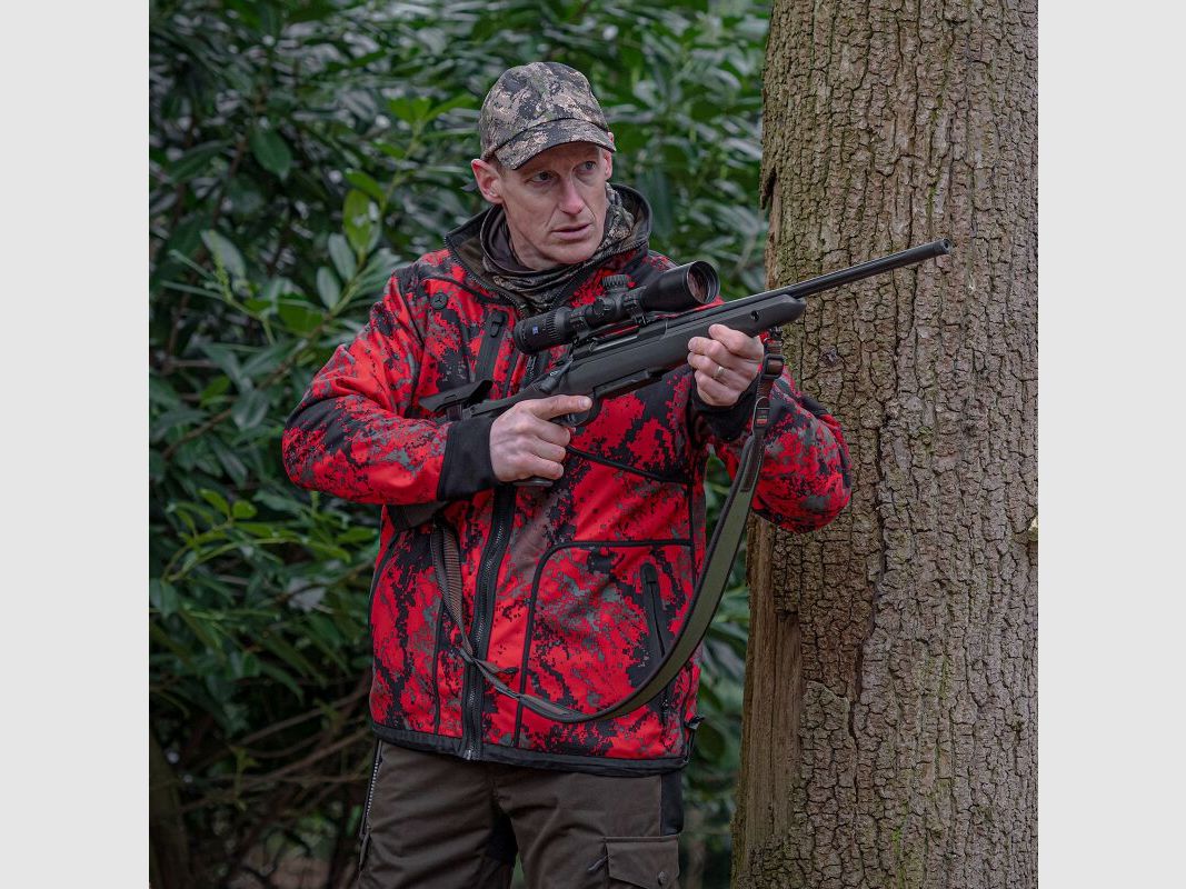 Shooterking Herren Wendejacke Forest Mist rot