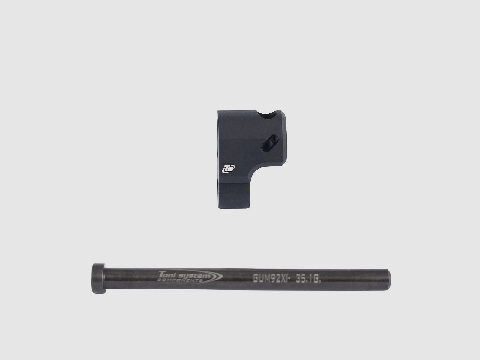Kompensator für Beretta 92XI mit Stahlfederführung - TONI SYSTEM/Compensator for Beretta 92XI with steel spring guide - TONI SYSTEM *  ITEM CODE 92XIV6MI-BK
