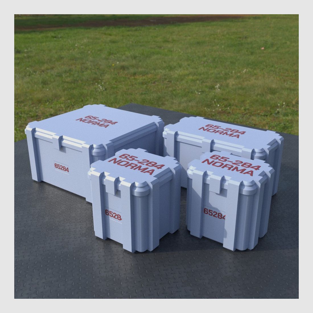 Filamelt Munitionsbox / Ammo Box 6.5-284 Norma – Patronenbox ‘Klappdeckel’ – 20 / 25 / 50 / 100 Runden