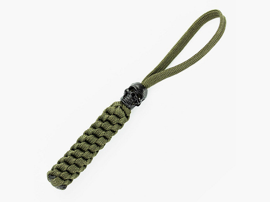 Lanyard mit Totenkopf Oliv