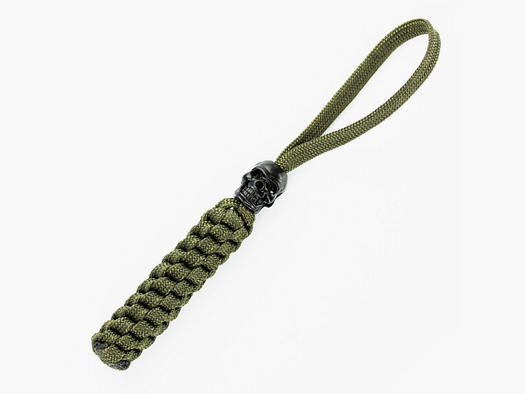 Lanyard mit Totenkopf Oliv