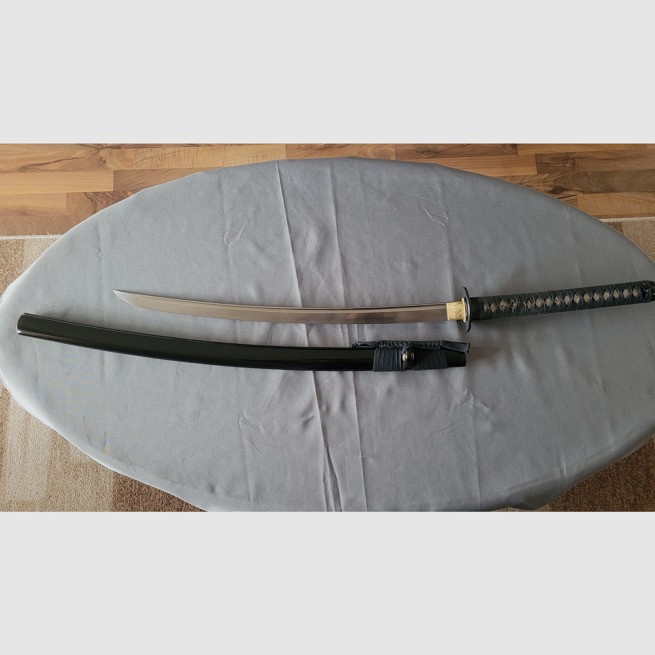 Traditionelles Ninjato Schwert Kohlenstoff Federstahl wie neu