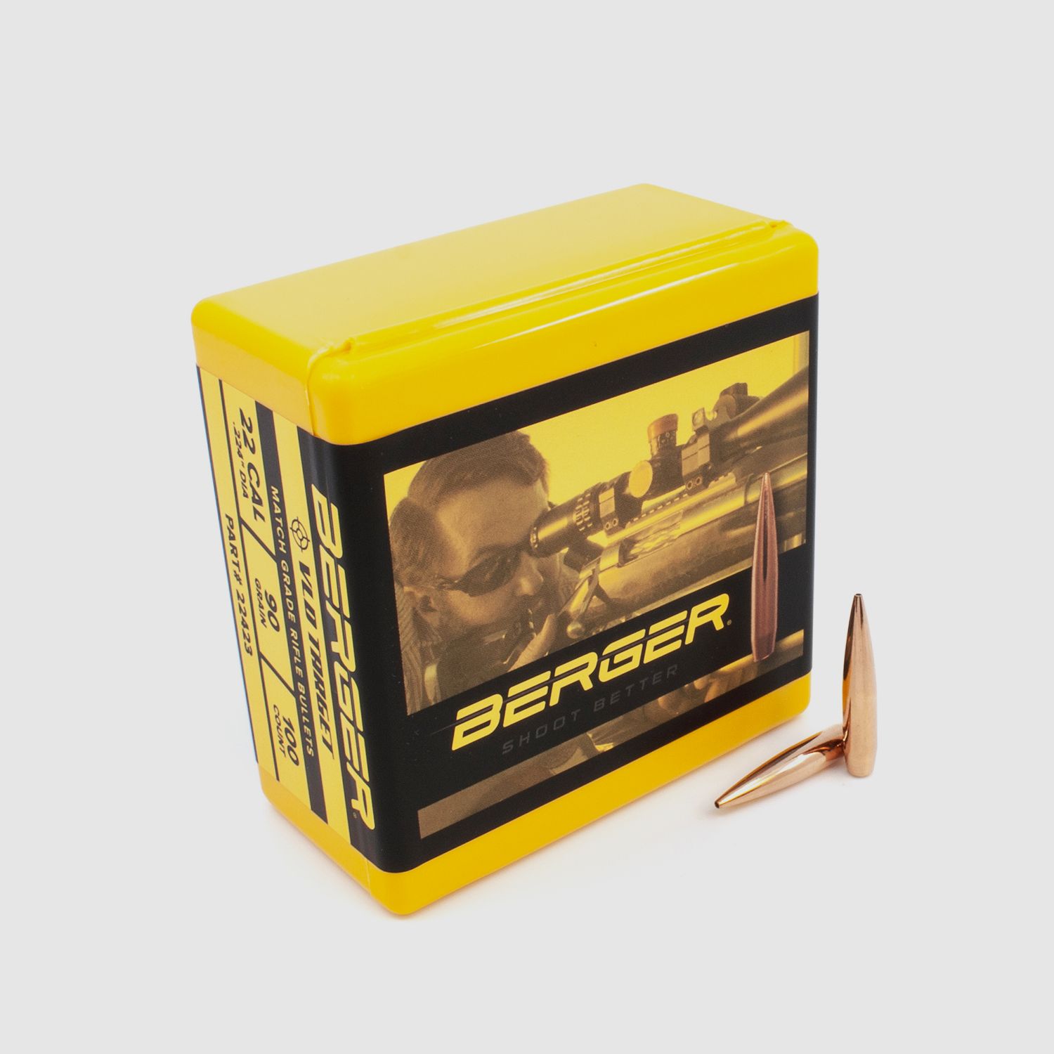 Proiettile Berger .22 VLD Target 90GR 100 Pezzi