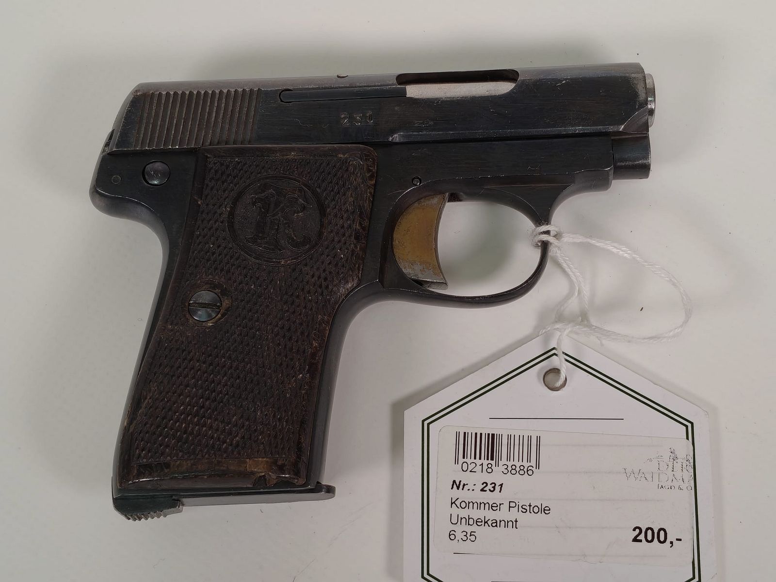 Pistolet Kommer 6,35mm Browning