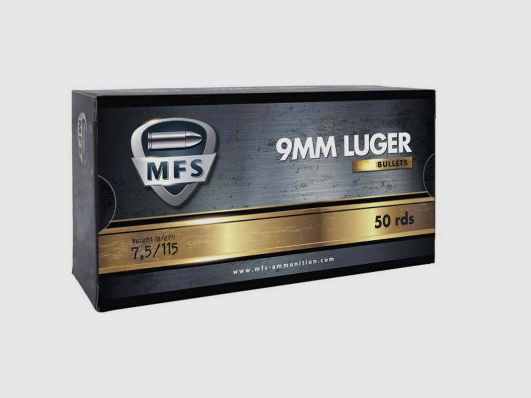 Amunicja MFS kal. 9x19 mm JHP 7,5g /115gr