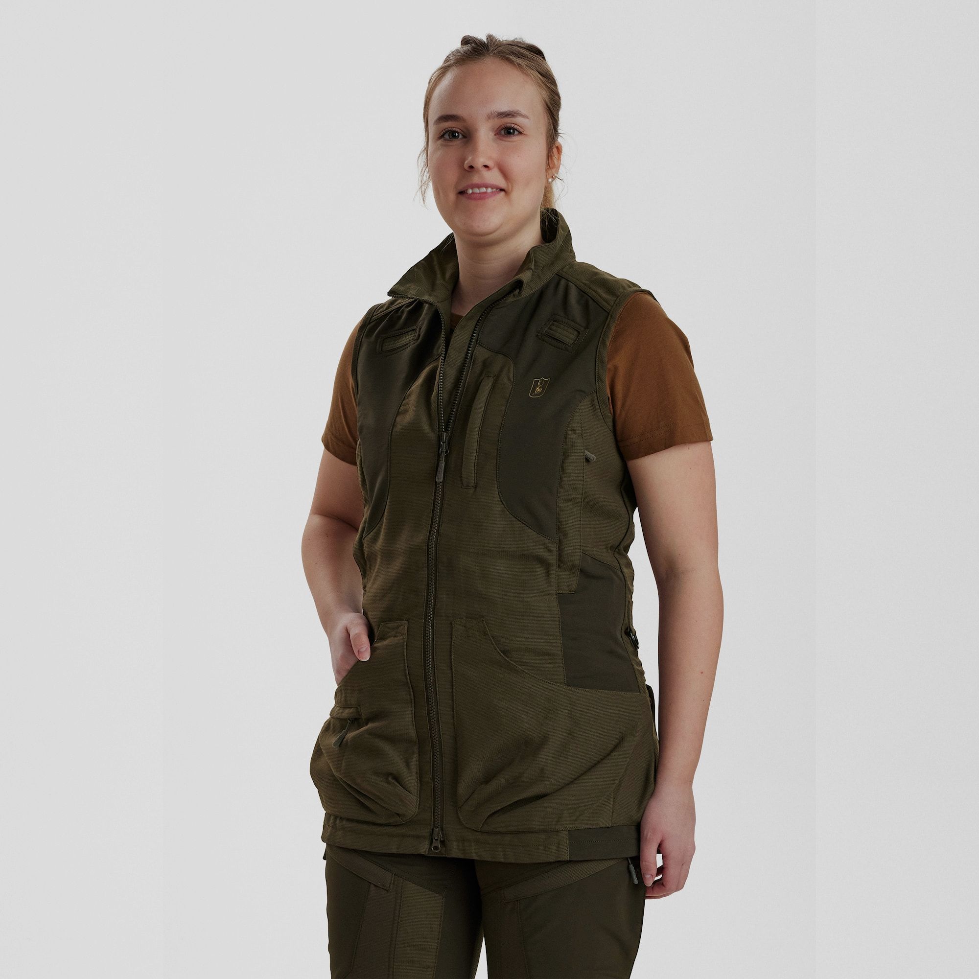 Deerhunter Lady Ann Extreme Waistcoat Palm Green 36
