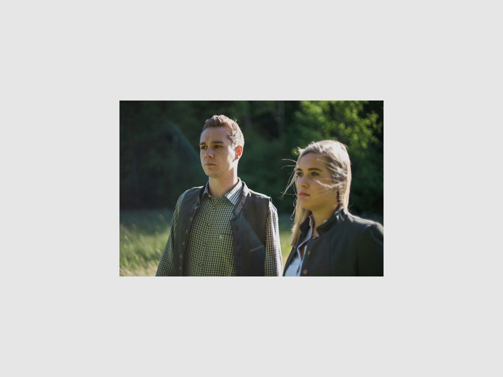 OS TRACHTEN Herrenweste 3 Leistentaschen Dunkelgrün