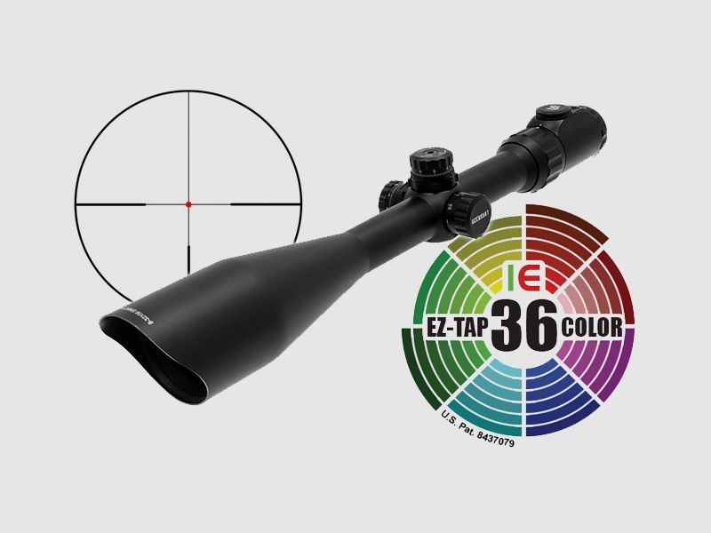 takt. Zielfernrohr UTG ACCUSHOT, 30 mm, 4-16x56, G4 Absehen in 36 Farben, 11+22 mm Montage