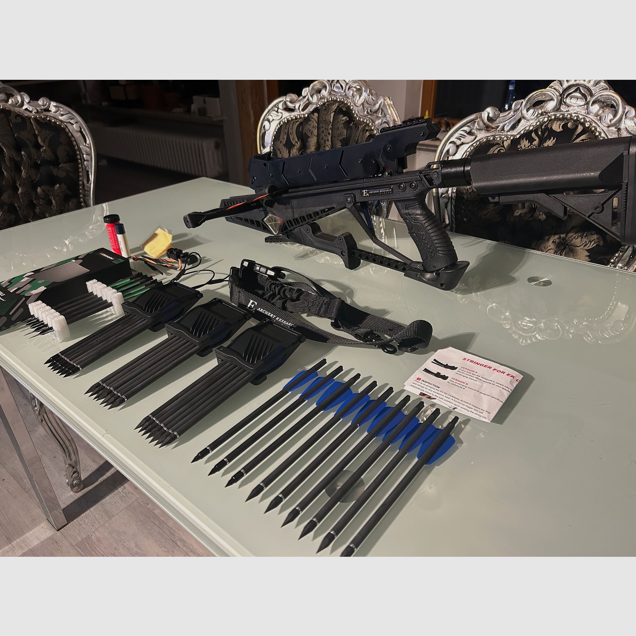 Cobra Adder R9 mit 130lbs System RX Wurfarm mit viel Zubehör